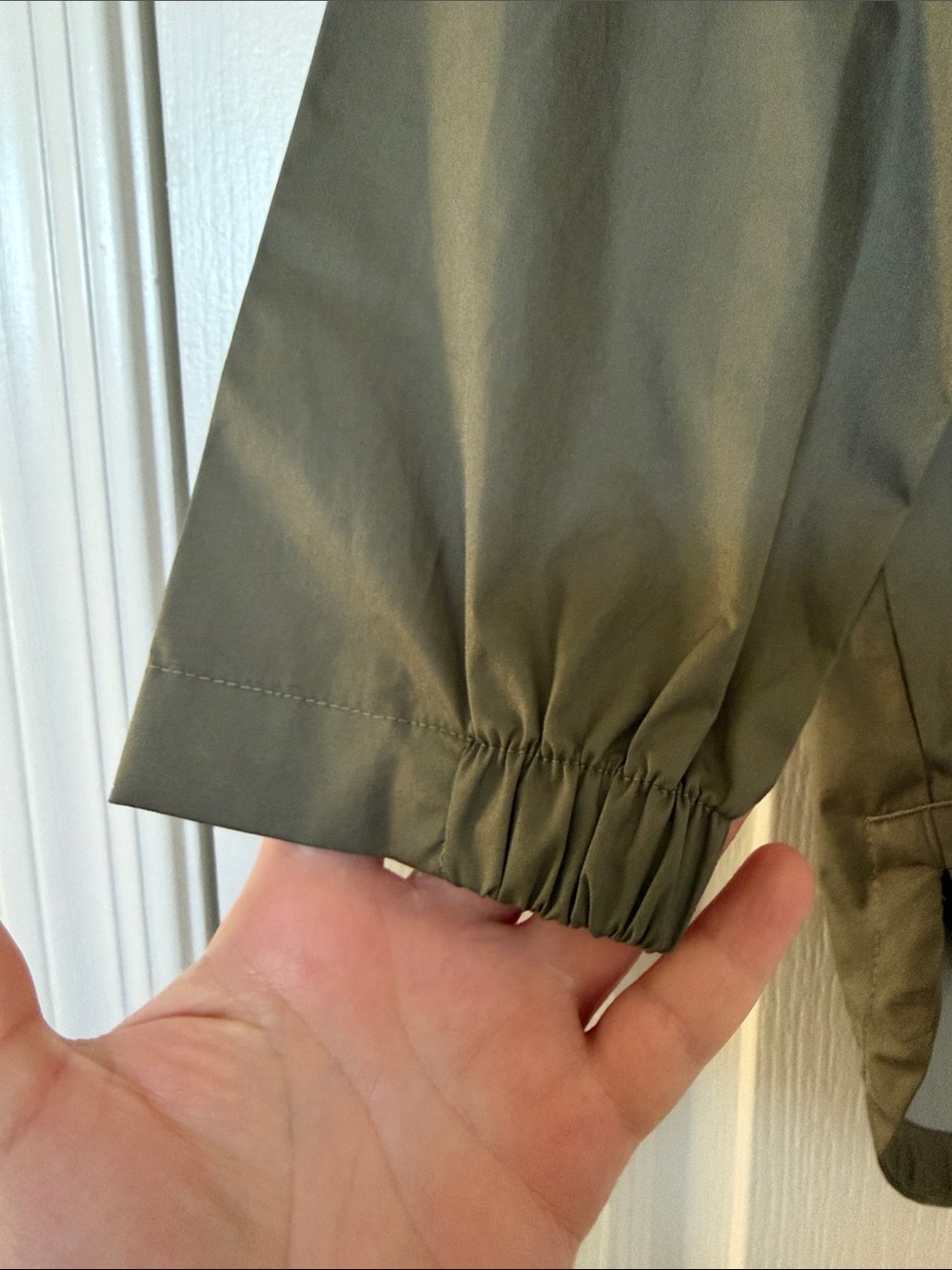Columbia Olive Hooded Packable Windbreaker Jacket - Picture 3 of 10